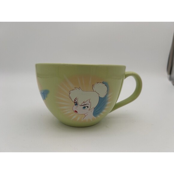 Peter Pan TINKERBELL ~ Oversized Coffee Cup / Soup Mug ~ Disney Store ~ Nice! - Picture 1 of 5